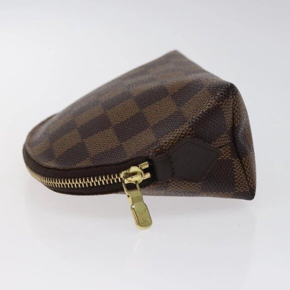 LOUIS VUITTON Damier Ebene Pochette Cosmetic PM Pouch N47516 LV Auth BD2195 - Picture 8 of 16